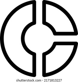 Donut Chart Vector Icon Design.Analytics, chart, circle, diagram, donut, graphic,info,infographics