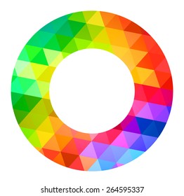 Donut Circle Color Palette Guide Spectrum Vector
