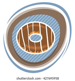 Donut colorful icon
