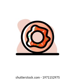 Donut Conceptual Icon Vector Illustration Design Illustration eps10