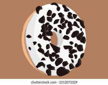 Donut With Cream Oreo Flavour