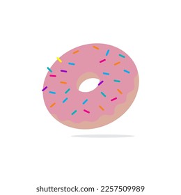Donut-Designs, Vektorgrafik mit Kreisstruktur
