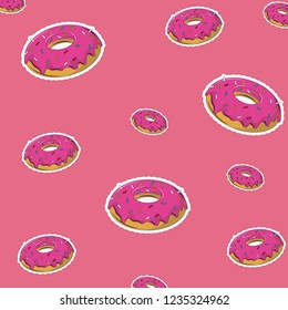 Donut dessert background