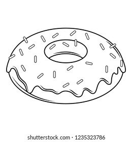 Donut dessert cartoons