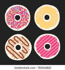 Donut Dessert Vector Illustration