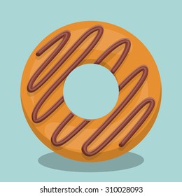 Donut digital design, vector illustration eps 10