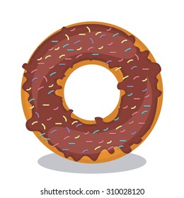 Donut digital design, vector illustration eps 10