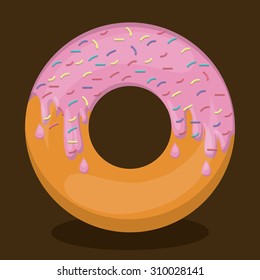 Donut digital design, vector illustration eps 10