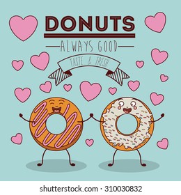 Donut digital design, vector illustration eps 10