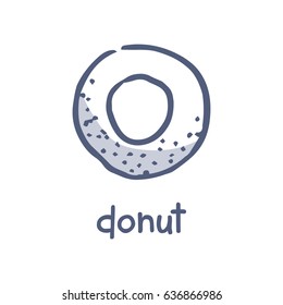 donut doodle icon