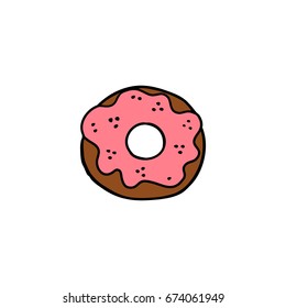 donut doodle icon