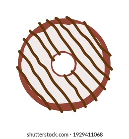 Donut doughnut bakery sweets design realistic design realistic vector illustration isolated on white background 
