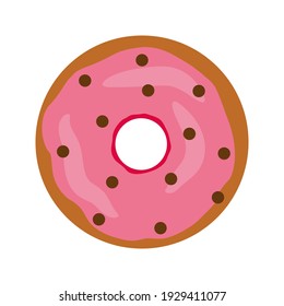 Donut doughnut bakery sweets design realistic design realistic vector illustration isolated on white background 