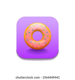 Donut Fast Food Logo Vector Symbol Icon Design Style