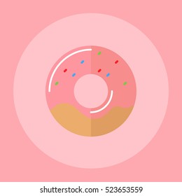 donut flat icon.