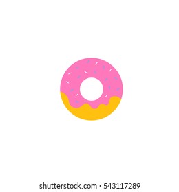 Donut flat illustration