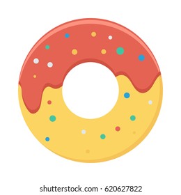 Donut Flat Vector Icon