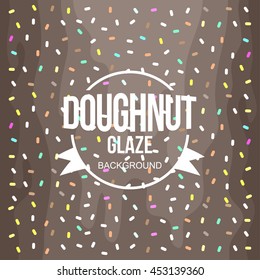 Donut Glaze background Vector 