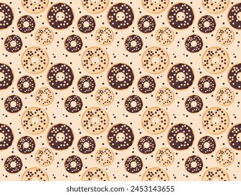donut glaze cartoon vector pastry icon bakery menu illustration sugar baked dessert food summer eat