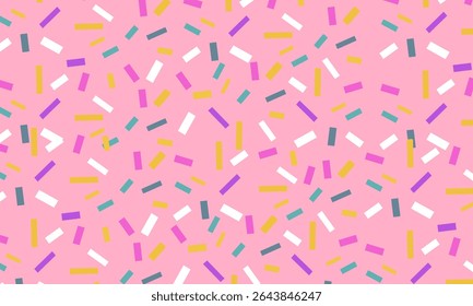 Donut glaze seamless pattern. Simple Sprinkle Pattern. Donut glaze background.