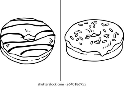 donut with glaze and springkle