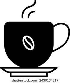 Donut glyph and line vector illustration