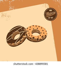 donut grungy retro page theme