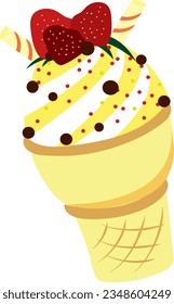 donut  ice cream donut colourful sugar sprinkles