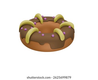  donut icon 3d illustration render

