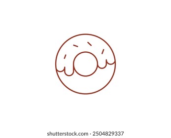 Donut Icon. donut icon, bakery vector, food illustration