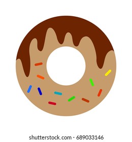 Set Cartoon Colorful Donuts Vector Illustration Stock Vector (Royalty ...