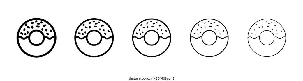 Donut Icon Konzept. Grafikdesign, Logo, Web, UI.