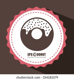 donut icon design, vector illustration eps10 graphic 