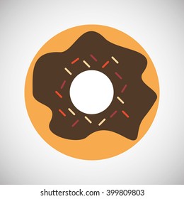 donut icon design, vector illustration