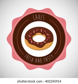 donut icon design , vector illustration