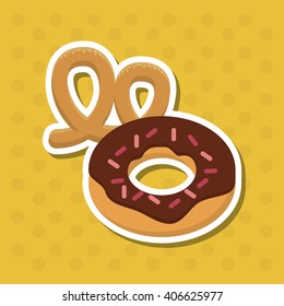 donut icon design , vector illustration