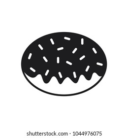 donut icon, doughnut vector icon 
