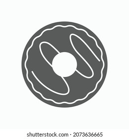 donut icon, doughnut vector, dessert illustration