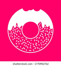 Donut icon. doughnut vector. editable. vector illustration