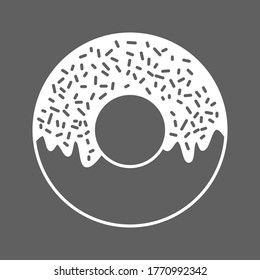 Donut icon. doughnut vector. editable. vector illustration