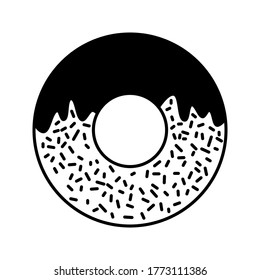 Donut icon. doughnut vector. editable. vector illustration