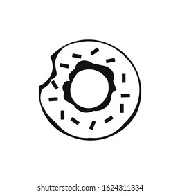 Donut Icon. Editable Vector EPS.