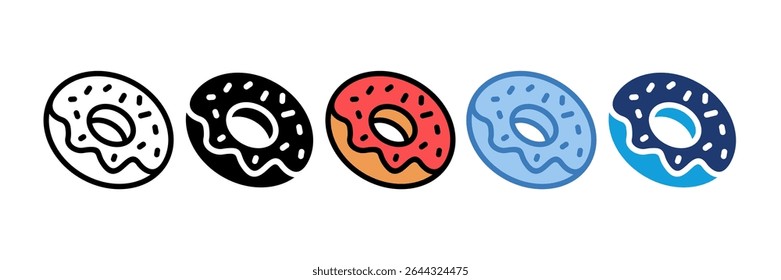 Elemento de icono de donut para diseño