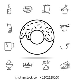 donut icon. Fast food icons universal set for web and mobile