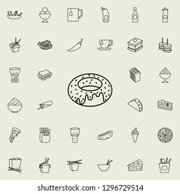donut icon. Fast food icons universal set for web and mobile