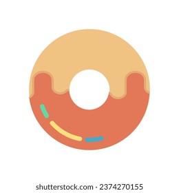 donut icon flat style element