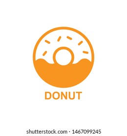 donut icon, food icon isolated vector
