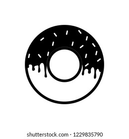 donut icon, food, logo