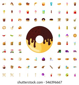 donut icon illustration isolated vector sign symbol