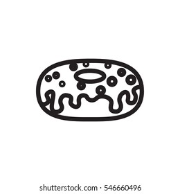 donut icon illustration isolated vector sign symbol